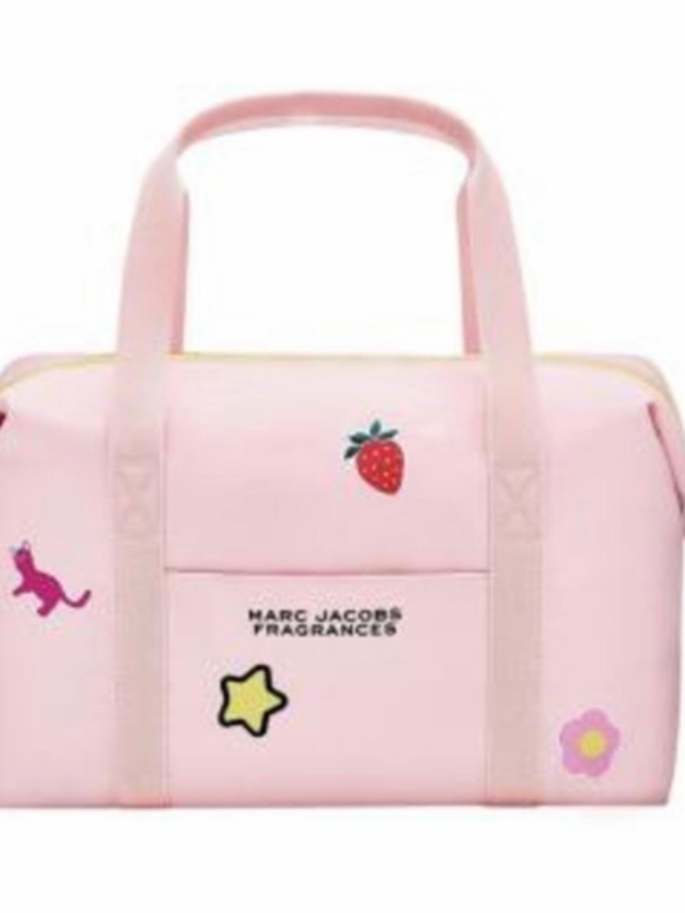 Marc Jacobs Pink Duffel with Playful Patch Accents - Picture 1 of 6